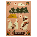 Alpaca Camping Washi Stickers