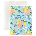 Blue & Yellow Vintage Floral Bday
