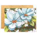 Blue Floral Congrats