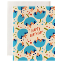 Blue Flowers Birthday