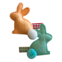 Felt Bunny Hair Clips