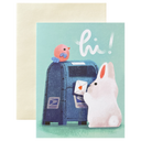 Snail Mail Bunny Card