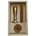 Fleur De Lis Brass Wax Stamp