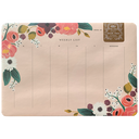 Pink Floral Weekly Desk Pad