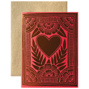 Gold Heart Stamped