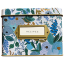 Garden Party Blue Recipe Box