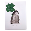 Penguin with Four-Leaf