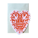Love Birds Heart