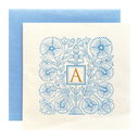 Initial Letters Blue Floral