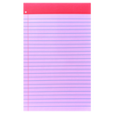 Red Heart Lined Notepad
