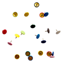 Rainbow Pushpins