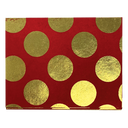 Gold Dots on Red
