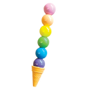 Rainbow Scoops Erasable Crayons