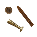 Snow Crystal Brass Wax Stamp