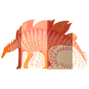 Stegosaurus Pink & Orange Concertina