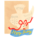 Bird Birthday Die Cut Card