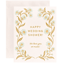 Blue Daisies Wedding Shower Card