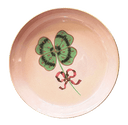 Clover Round Enamel Tray