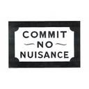 Commit No Nuisance Linocut