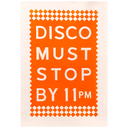 Disco Linocut
