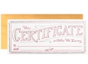 Generosity Certificate