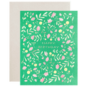 Green Floral Birthday