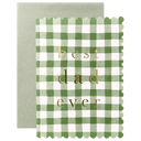 Green Gingham Best Dad