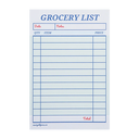 Guest Check Notepad Grocery List