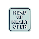 Head Up Heart Open Sticker