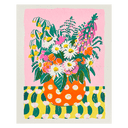 Daisies and Dots Risograph