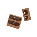 Wood 2-Hole Sharpener