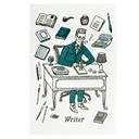 Letterpress Writer Postcard