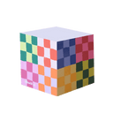 Color Block Sticky Note Cube