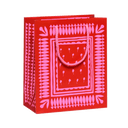 Geometric Neon (red/pink) gift bag