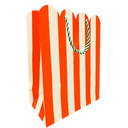 Red Stripe Scallop Gift Bag