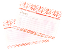 Red Sweater Recipe Cards