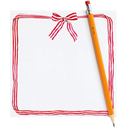 Red Ribbon Candy Notepad