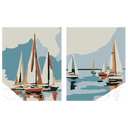 Sailboats at Sea
