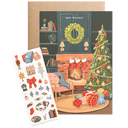 Cozy Fireplace - Sticker Scene