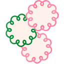 Coquette Scalloped Vellum Coasters